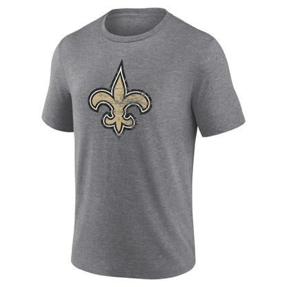 New Orleans Saints Heritage Custom Name & Number Tri-Blend T-Shirt - Gray sale