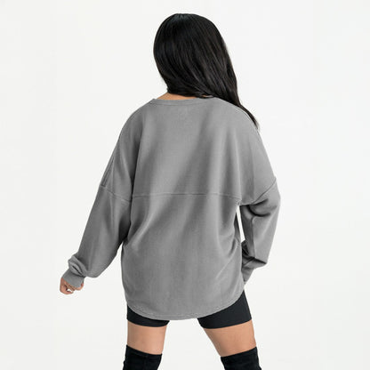 Green Bay Packers Gameday Couture Women's Oversized Pure Motion Corded Sweatshirt - Gray sale