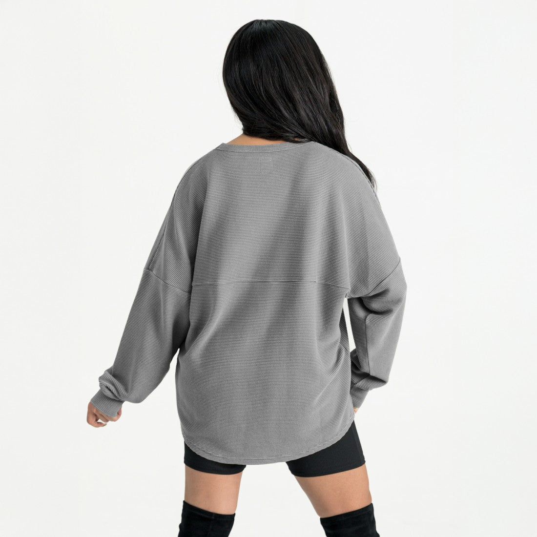 Green Bay Packers Gameday Couture Women's Oversized Sweet Victory Corded Sweatshirt - Gray for sale