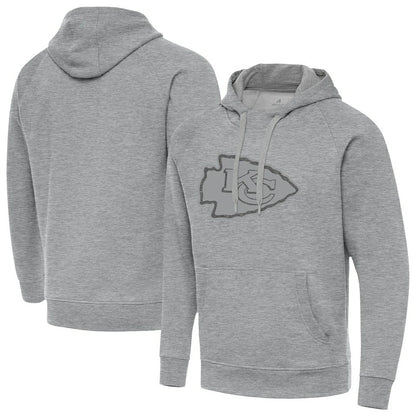 Kansas City Chiefs Antigua Victory Hoodie - Heather Gray outlet