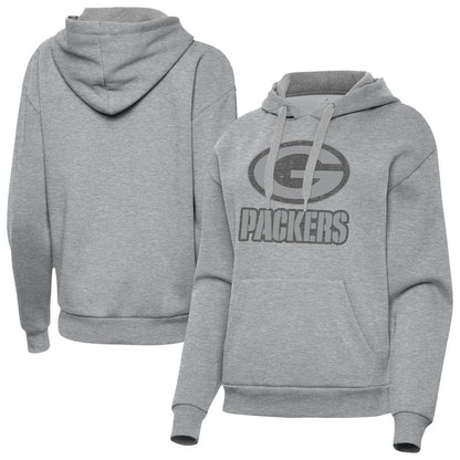 Green Bay Packers Antigua Women's Victory Hoodie - Heather Gray online