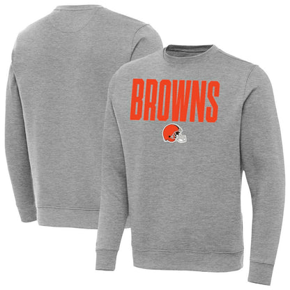 Cleveland Browns Antigua Victory Sweatshirt - Heather Gray discount