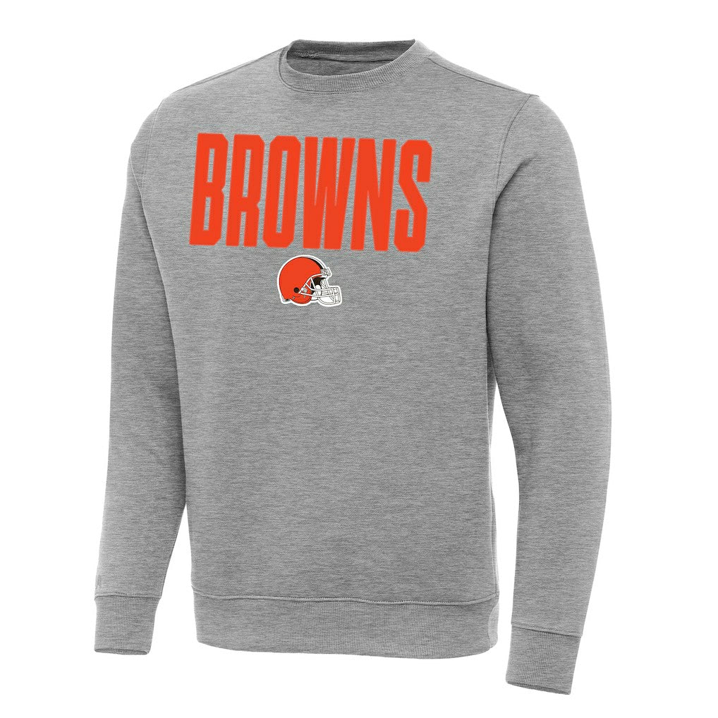 Cleveland Browns Antigua Victory Sweatshirt - Heather Gray discount