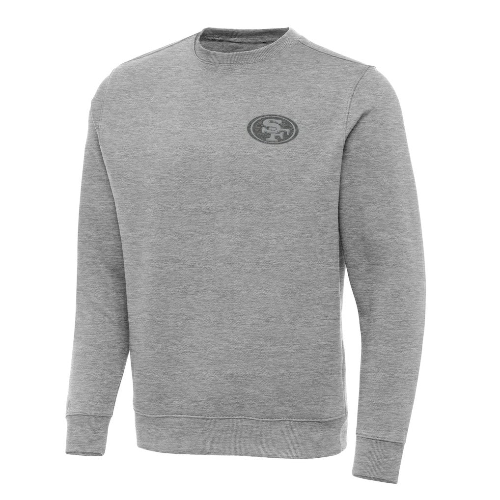 San Francisco 49ers Antigua Victory Sweatshirt - Heather Gray on sale