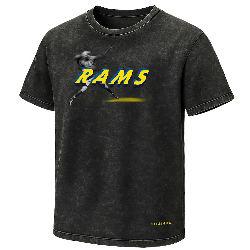 Los Angeles Rams EQUIHUA Retro T-Shirt - Black online