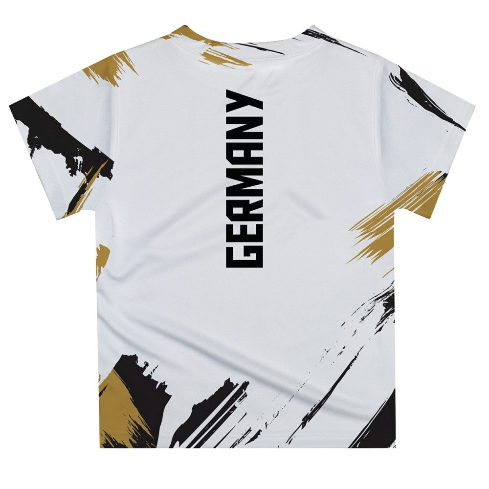 Germany National Team Vive La Fete Youth Paint Brush T-Shirt - White discount