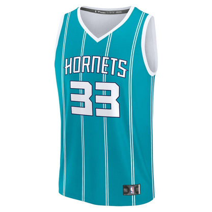 Liam McNeeley Charlotte Hornets Fast Break Replica Jersey - Teal - Icon Edition | Fanatics on sale