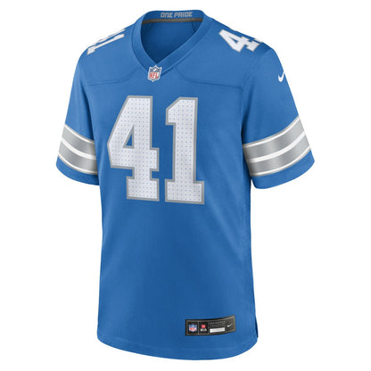 Gunnar Oakes Detroit Lions Team Game Jersey - Blue | Nike online