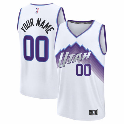 Utah Jazz Fast Break Replica Custom Jersey - White - Association Edition | Fanatics on sale