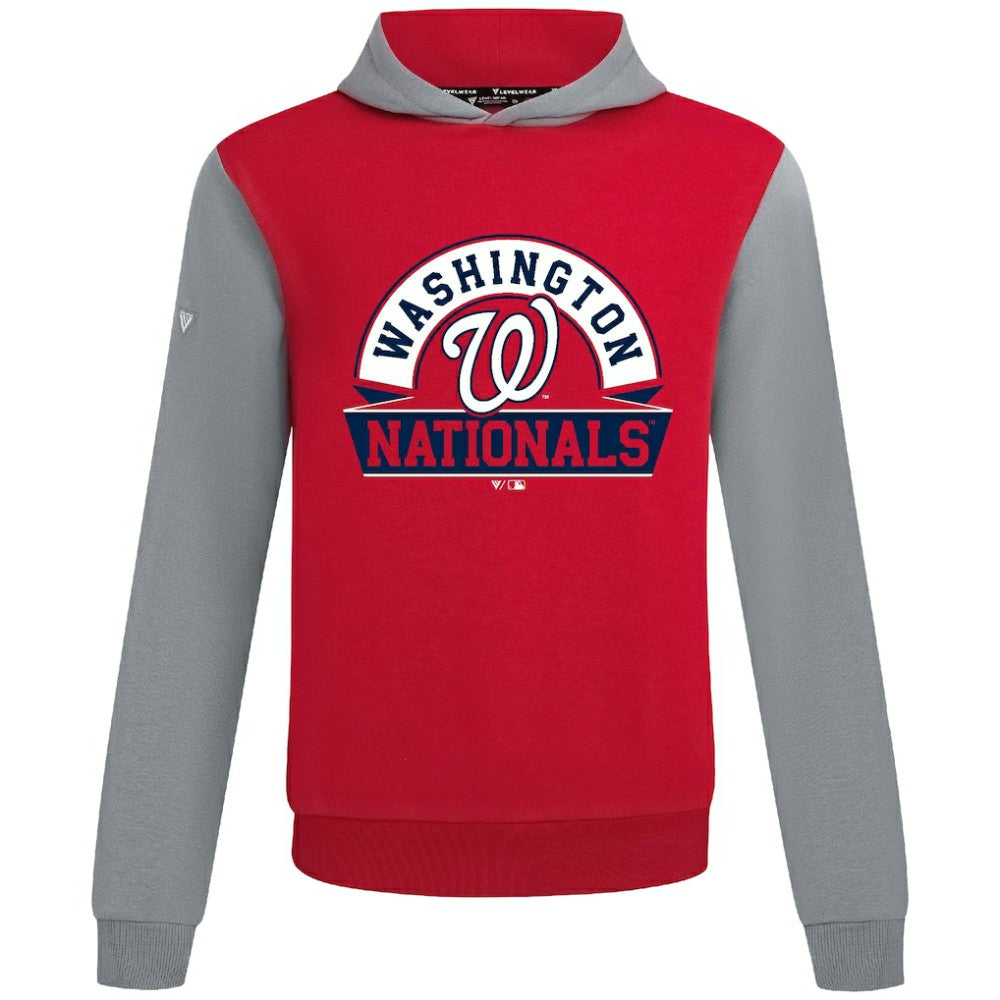 Washington Nationals Levelwear Throwback Ultimate Banner Arch Hoodie - Red
