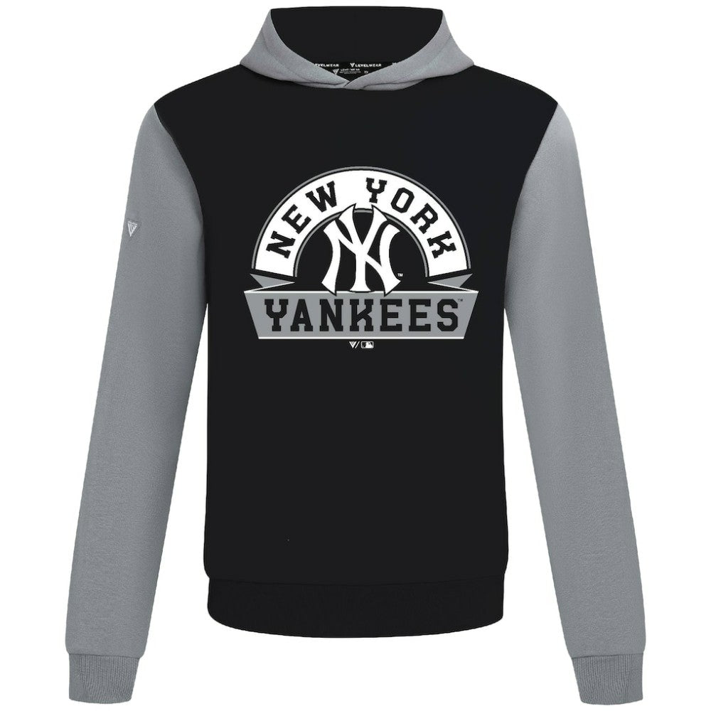 New York Yankees Levelwear Throwback Ultimate Banner Arch Hoodie - Black