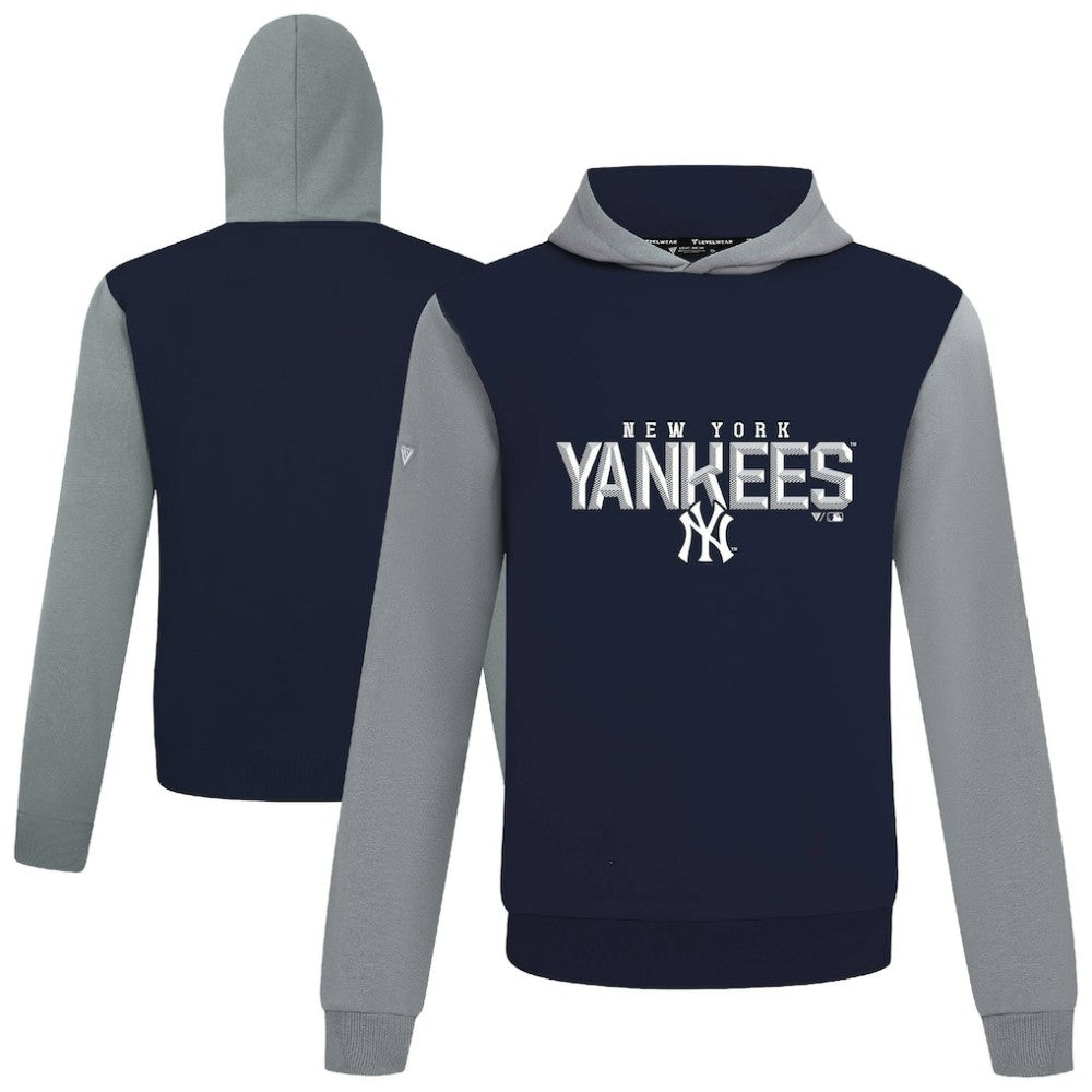 New York Yankees Levelwear Throwback Carve Ultimate Hoodie - Navy