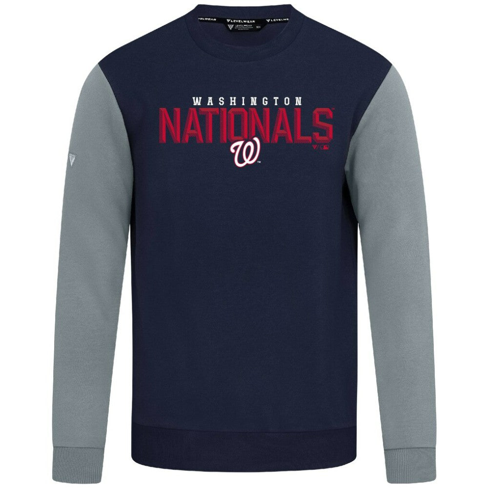 Washington Nationals Levelwear Throwback Ultimate Carve Sweatshirt - Navy