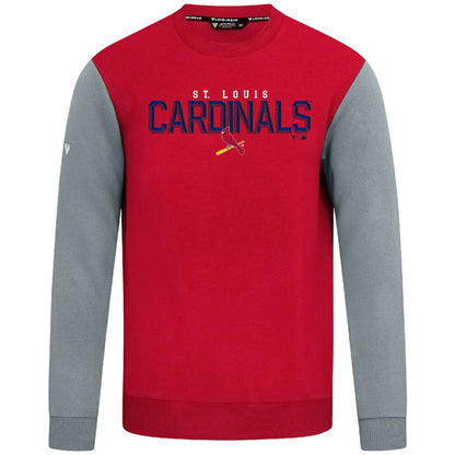St. Louis Cardinals Levelwear Throwback Ultimate Carve Sweatshirt - Red