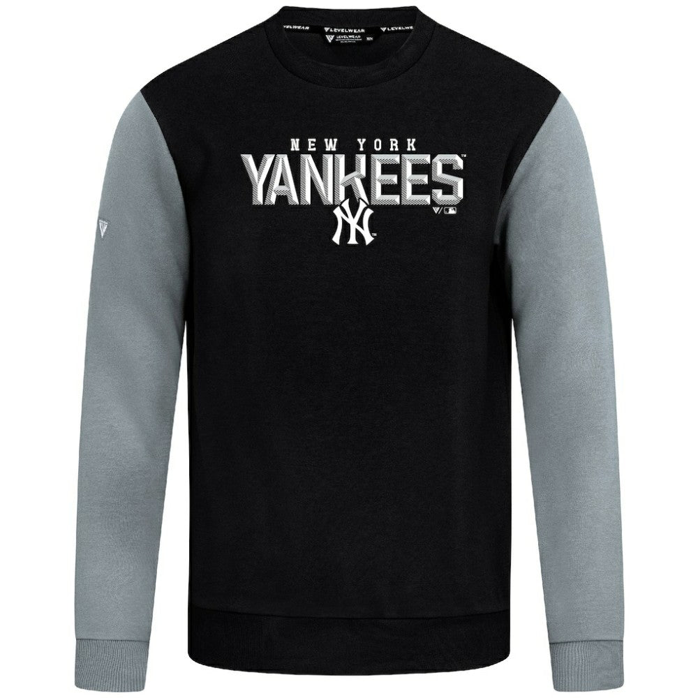 New York Yankees Levelwear Throwback Ultimate Carve Sweatshirt - Black