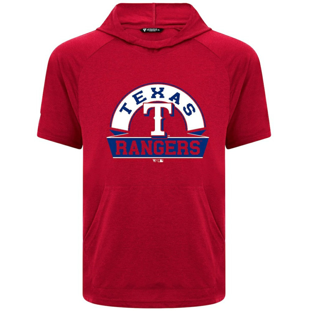 Texas Rangers Levelwear Phase Banner Arch Hoodie T-Shirt - Red