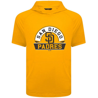 San Diego Padres Levelwear Phase Banner Arch Hoodie T-Shirt - Gold