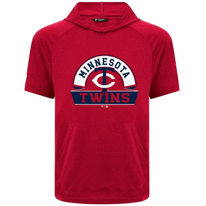 Minnesota Twins Levelwear Phase Banner Arch Hoodie T-Shirt - Red