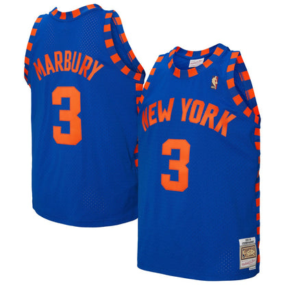 Stephon Marbury New York Knicks 2005/06 Hardwood Classics Swingman Jersey - Blue | Mitchell & Ness discount