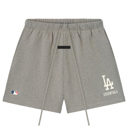 Los Angeles Dodgers Fear of God x MLB Classic Fit Sweatshorts - Warm Heather Gray