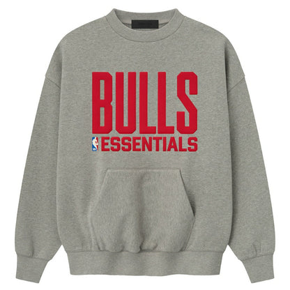 Chicago Bulls Fear of God x NBA Unisex Sport Sweatshirt - Heather Gray on sale