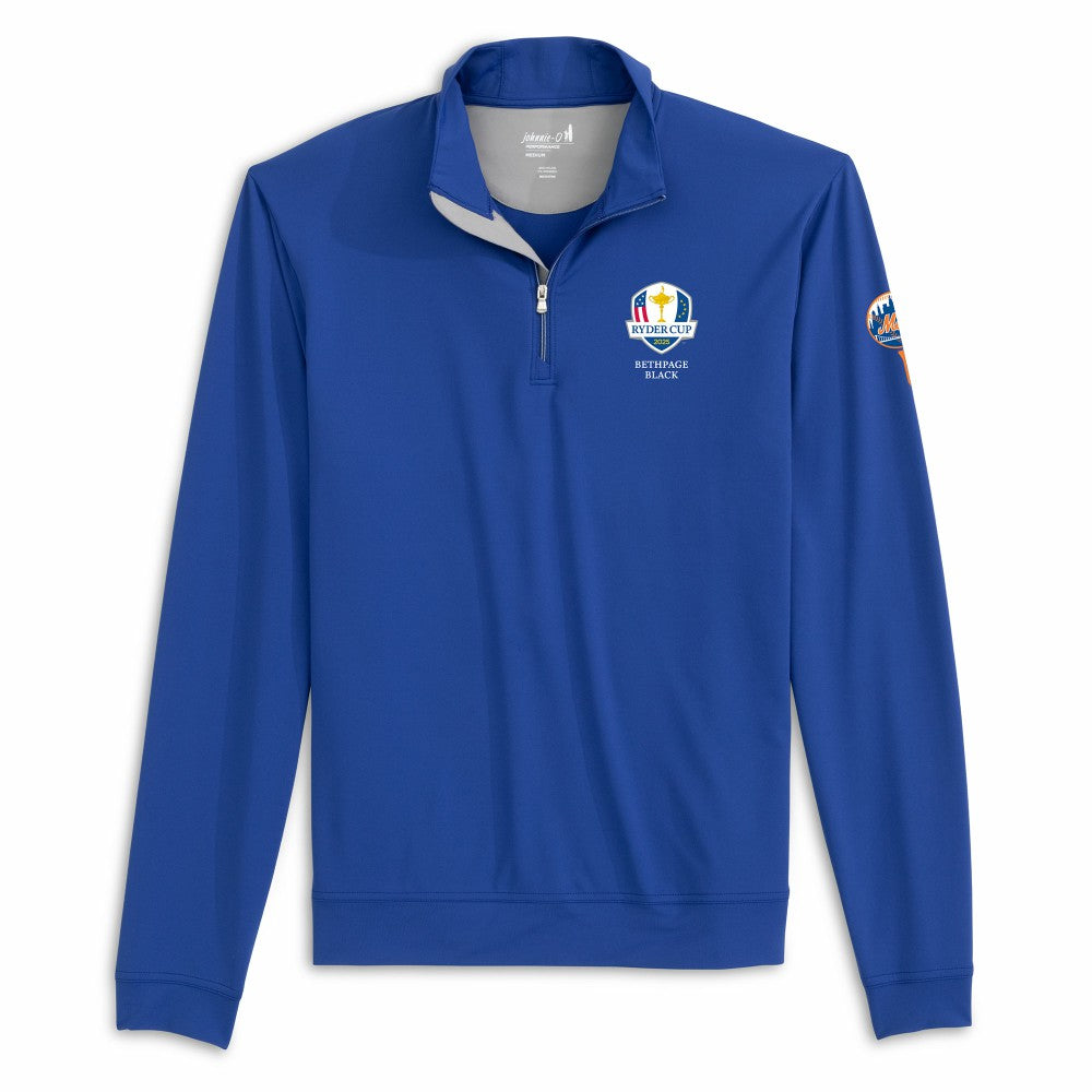 New York Mets johnnie-O 2025 Ryder Cup Motion Performance Quarter-Zip Pullover - Royal