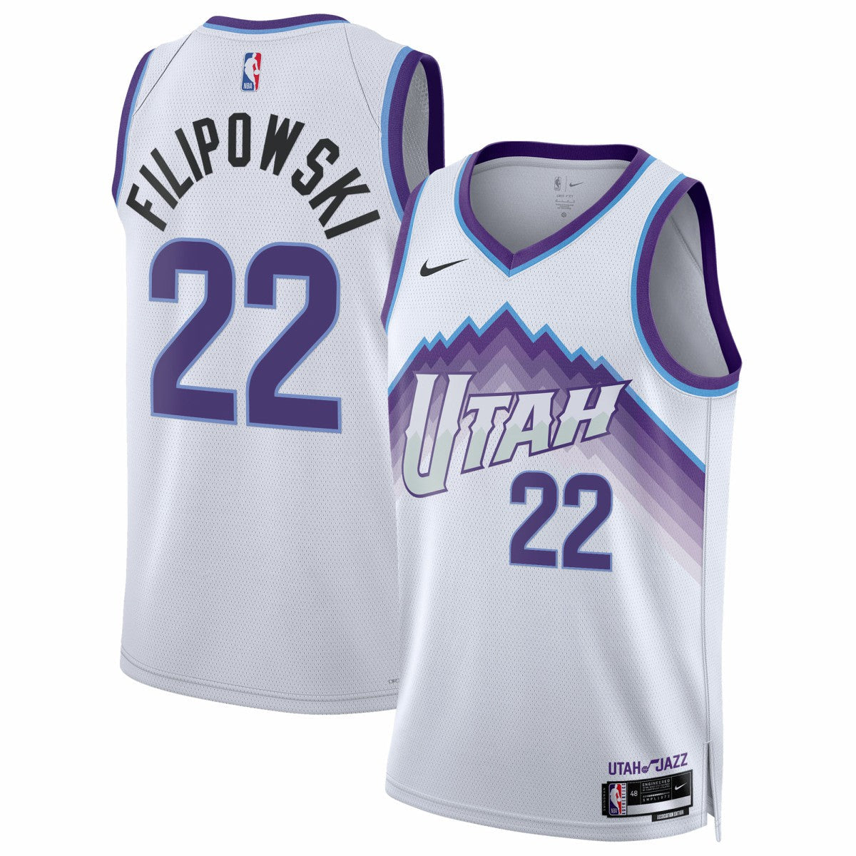 Kyle Filipowski Utah Jazz Unisex Swingman Jersey - Association Edition - White | Nike on sale