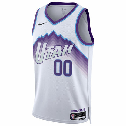Utah Jazz Unisex Swingman Custom Jersey - Association Edition - White | Nike cheap