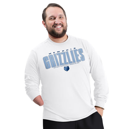 Memphis Grizzlies G-III Sports by Carl Banks Adaptive Printed Mesh Effect Long Sleeve T-Shirt - White online