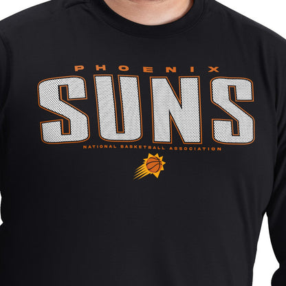 Phoenix Suns G-III Sports by Carl Banks Adaptive Printed Mesh Effect Long Sleeve T-Shirt - Black sale