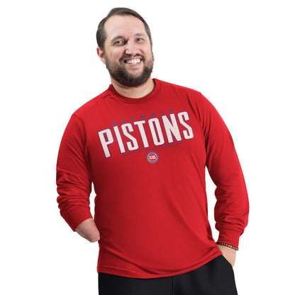 Detroit Pistons G-III Sports by Carl Banks Adaptive Printed Mesh Effect Long Sleeve T-Shirt sale - Red sale