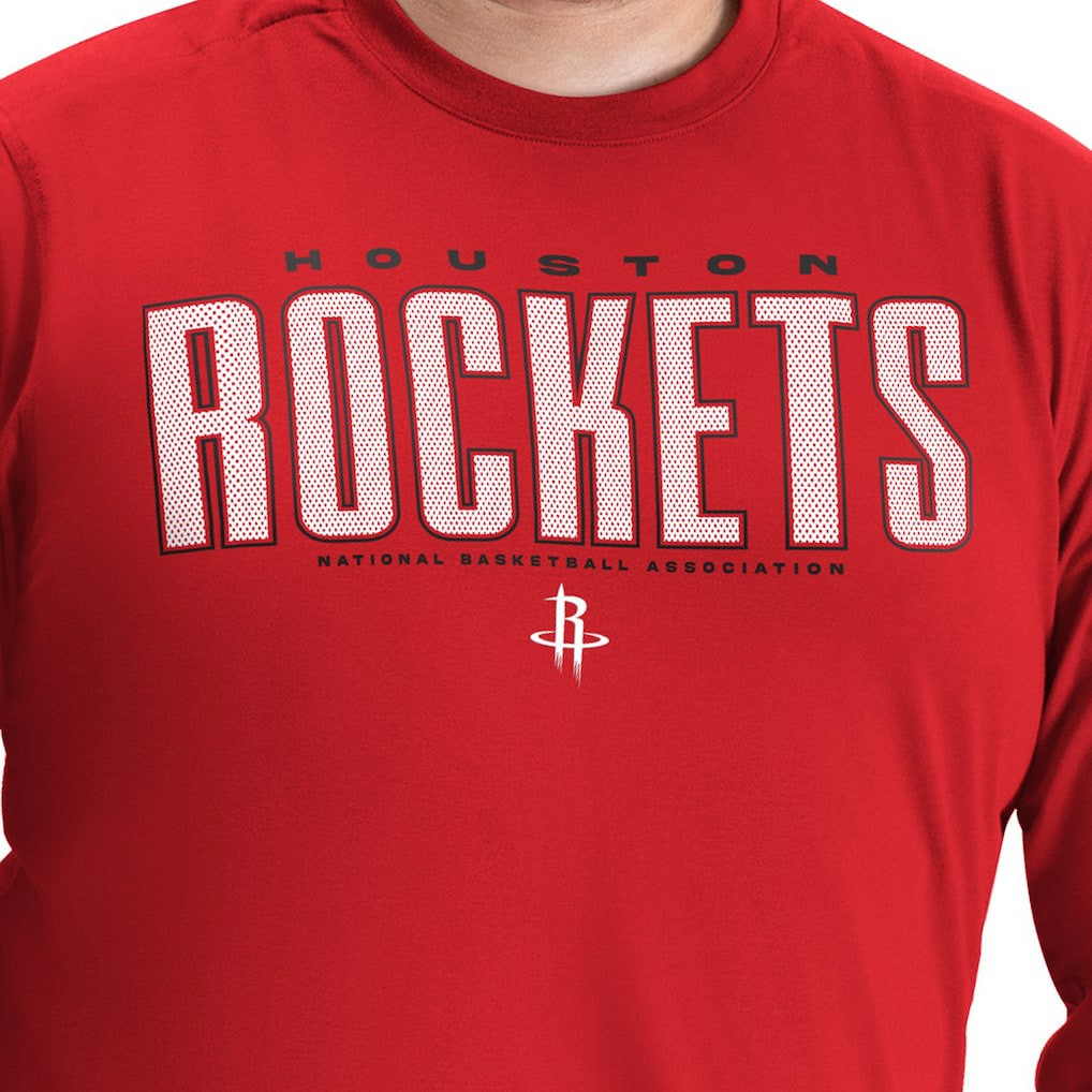 Houston Rockets G-III Sports by Carl Banks Adaptive Printed Mesh Effect Long Sleeve T-Shirt - Red shop