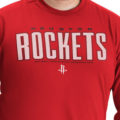 Houston Rockets G-III Sports by Carl Banks Adaptive Printed Mesh Effect Long Sleeve T-Shirt - Red shop