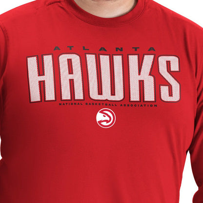 Atlanta Hawks G-III Sports by Carl Banks Adaptive Printed Mesh Effect Long Sleeve T-Shirt - Red discount
