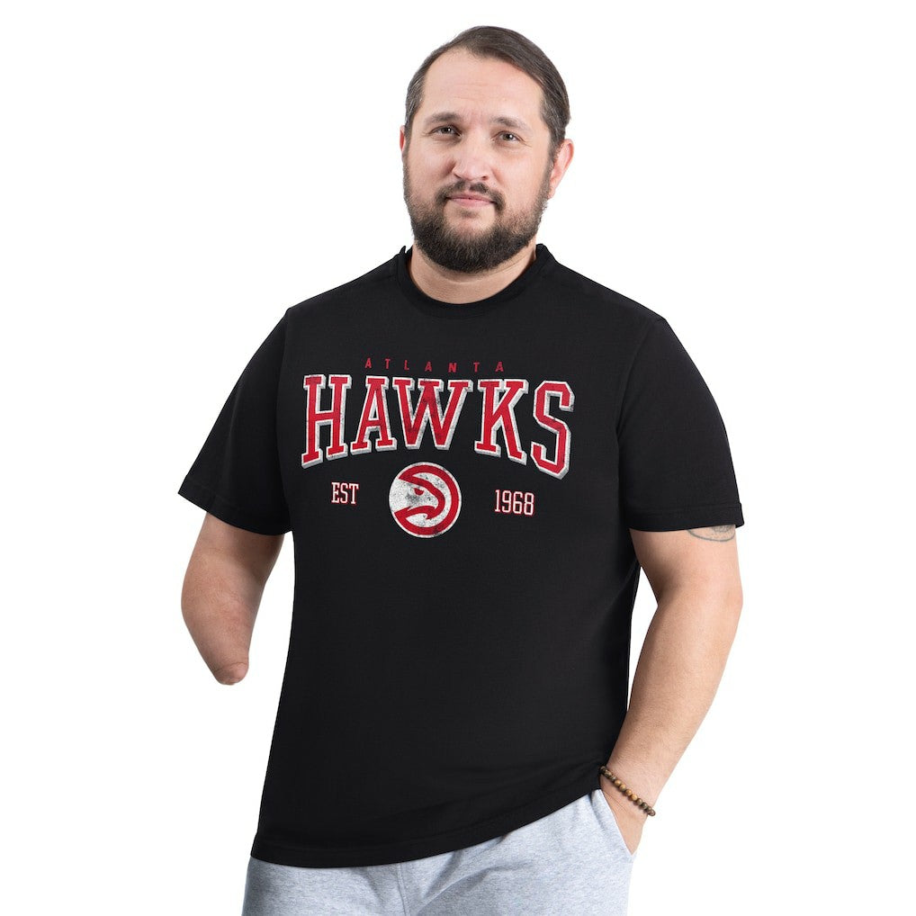 Atlanta Hawks G-III Sports by Carl Banks Adaptive Classic Team Spirit Short Sleeve T-Shirt - Black cheap