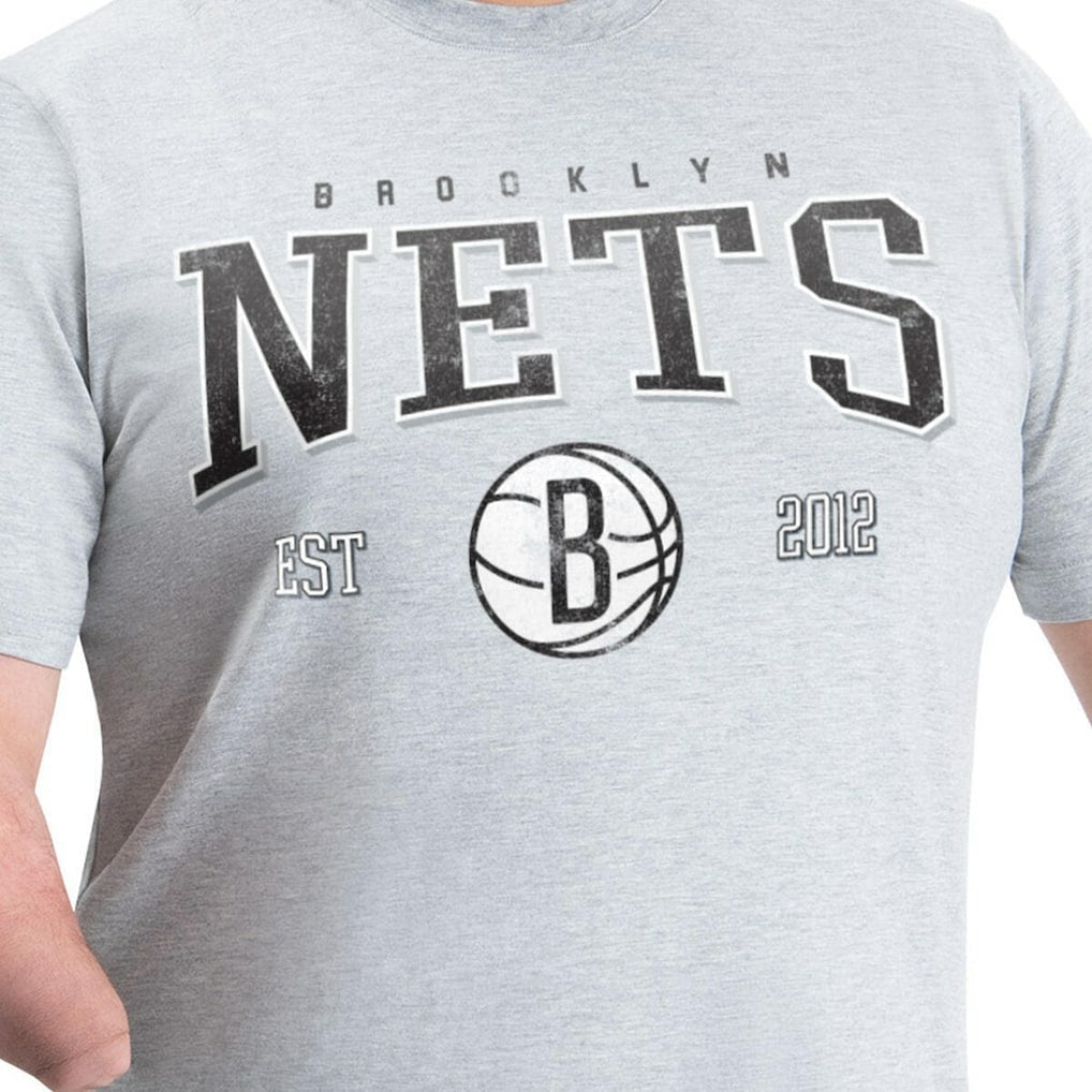 Brooklyn Nets G-III Sports by Carl Banks Adaptive Classic Team Spirit Short Sleeve T-Shirt - Gray for sale