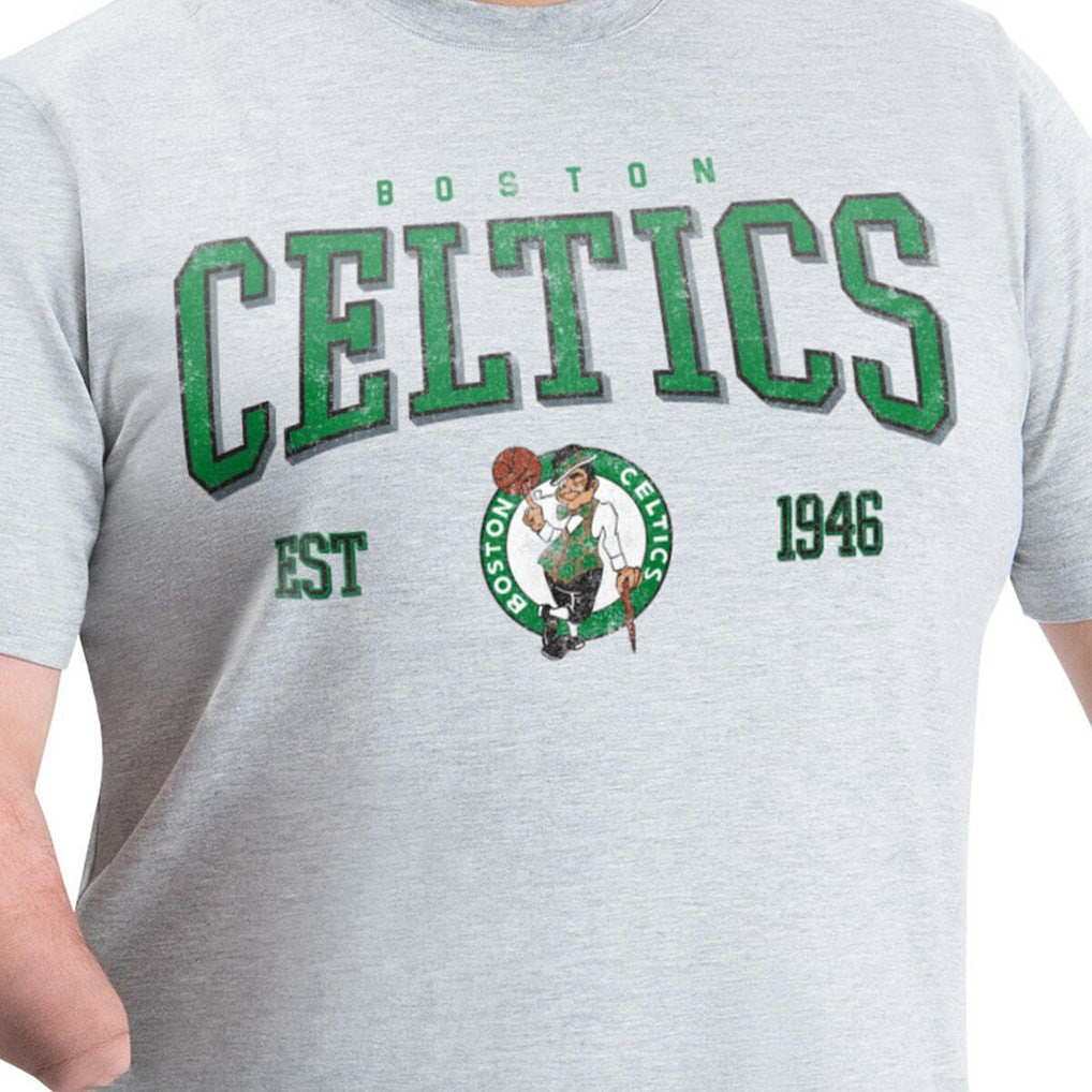 Boston Celtics G-III Sports by Carl Banks Adaptive Classic Team Spirit Short Sleeve T-Shirt - Gray on sale