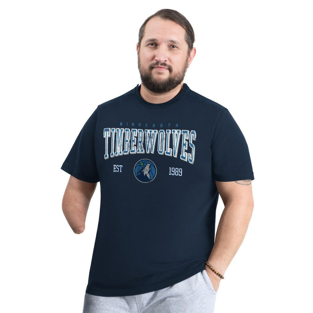 Minnesota Timberwolves G-III Sports by Carl Banks Adaptive Classic Team Spirit Short Sleeve T-Shirt - Navy outlet