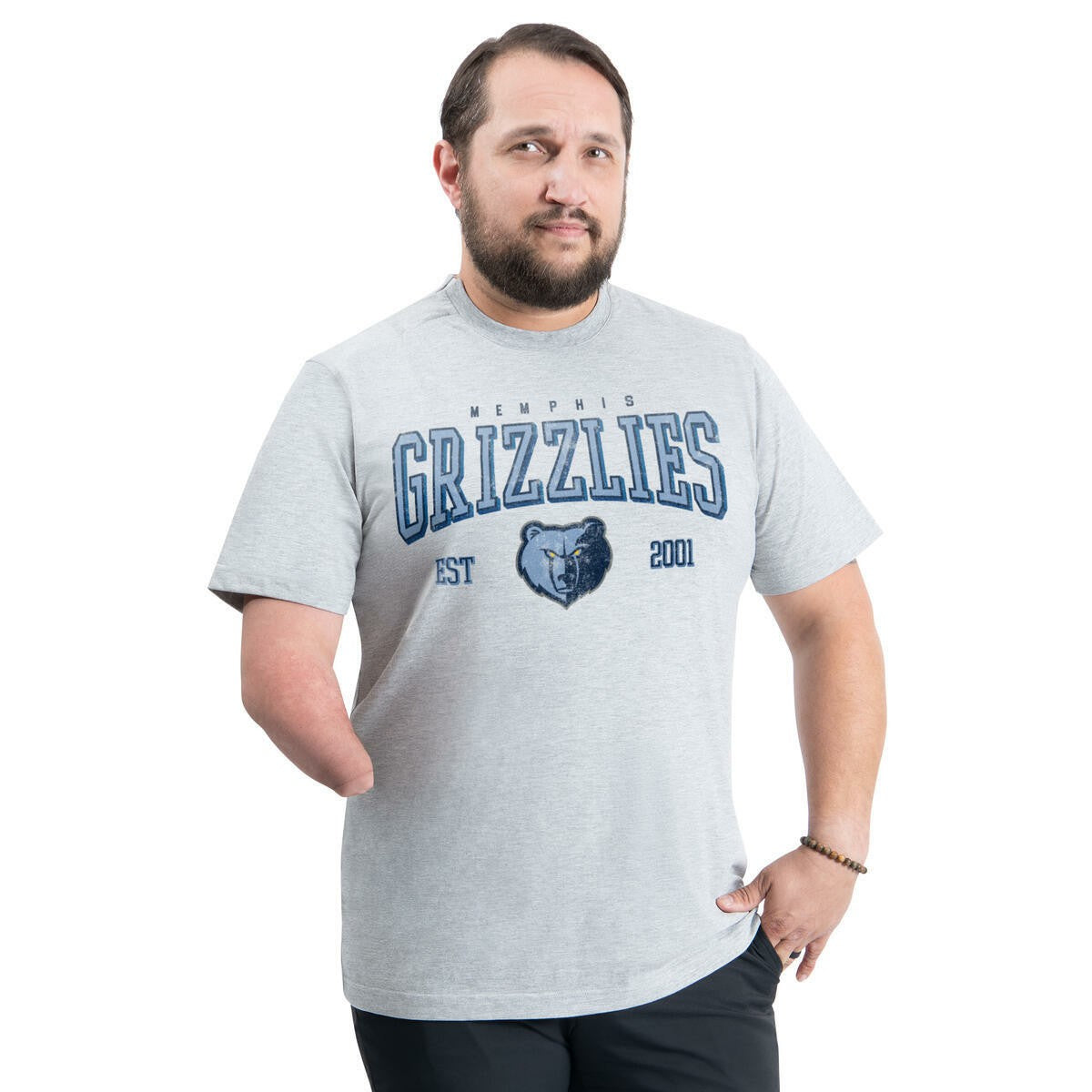 Memphis Grizzlies G-III Sports by Carl Banks Adaptive Classic Team Spirit Short Sleeve T-Shirt - Gray shop