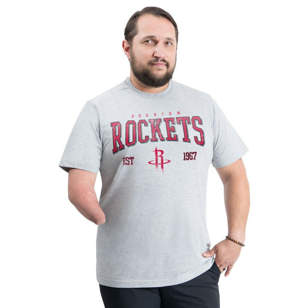 Houston Rockets G-III Sports by Carl Banks Adaptive Classic Team Spirit Short Sleeve T-Shirt - Gray sale