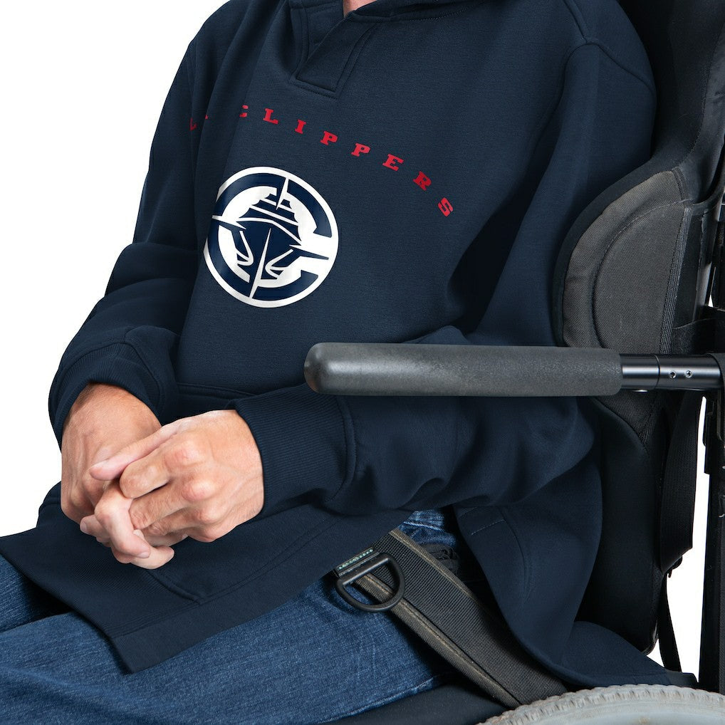 LA Clippers G-III Sports by Carl Banks Adaptive Team Arc Fleece Hoodie - Navy sale