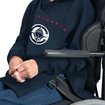 LA Clippers G-III Sports by Carl Banks Adaptive Team Arc Fleece Hoodie - Navy sale