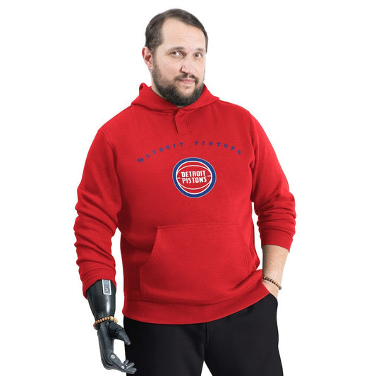 Detroit Pistons G-III Sports by Carl Banks Adaptive Team Arc Fleece Hoodie sale - Red for sale