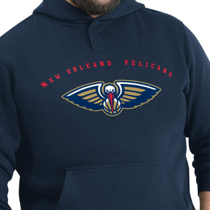 New Orleans Pelicans G-III Sports by Carl Banks Adaptive Team Arc Fleece Hoodie - Navy for sale