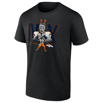 Bo Nix Denver Broncos Humble Shadow Player Graphic T-Shirt - Black discount