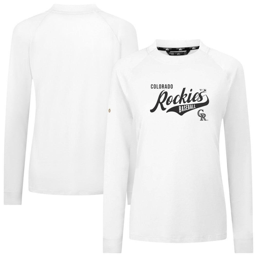 Colorado Rockies Levelwear Women's Slender Glide T-Shirt - White