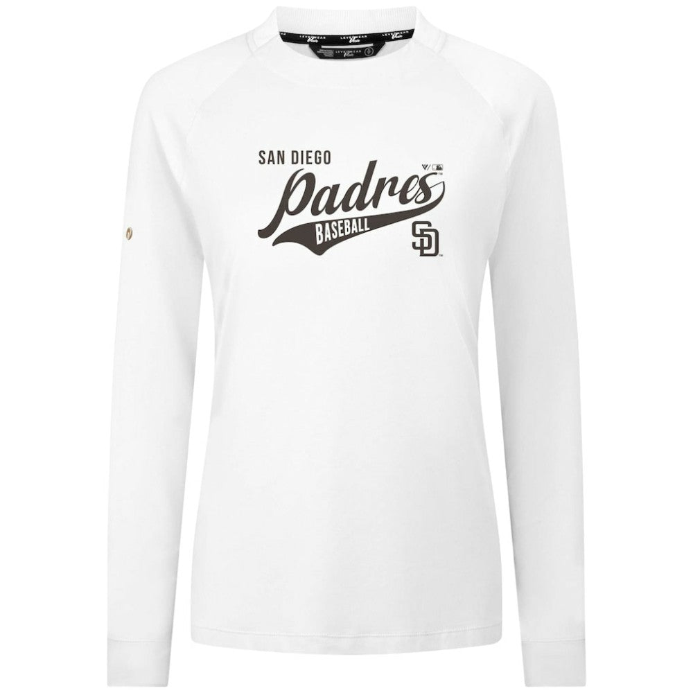 San Diego Padres Levelwear Women's Slender Glide T-Shirt - White