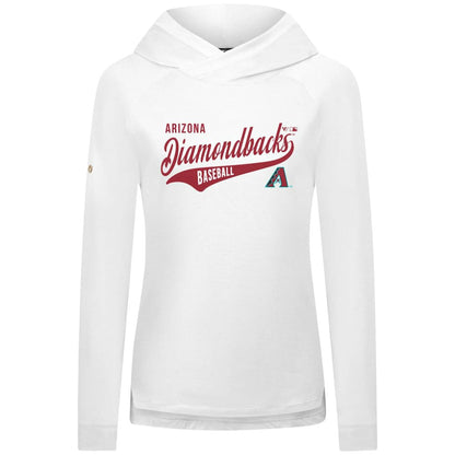 Arizona Diamondbacks Levelwear Women's Slender Glide Raglan Hoodie - White