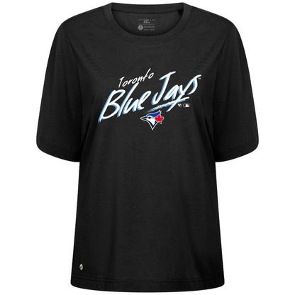 Toronto Blue Jays Levelwear Women's Bloom Sizzle T-Shirt - Black