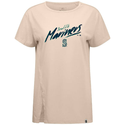 Seattle Mariners Levelwear Women's Influx Sizzle T-Shirt - Khaki